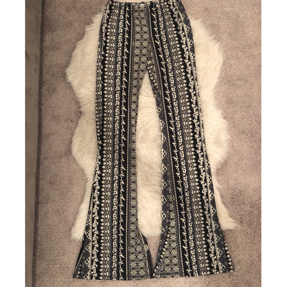 Very trendy bell bottom pants!